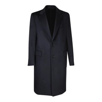 Lardini Heren, Mantels, Blauw, Maat: XL Kasjmier