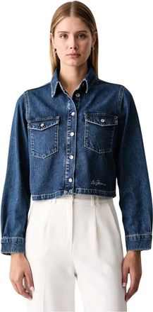 Liu Jo Denim overhemd - Dames - Blouses & Shirts - Blauw - Maat: XS Denim
