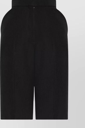 Givenchy wool high-rise wide-leg knee-length tailored shorts