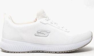 Skechers Womens Skechers Work 77222EC SQUAD SR Womens Occupational Trainers White - Size: 3.5
