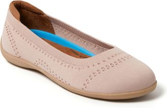 Dearfoams Womens Misty Ballet Flat Indoor/Outdoor Slip Ons
