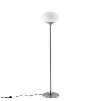 La Redoute Interieurs Vloerlamp van chroom en opaline metaal, Merisa