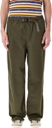 Brain Dead Relaxed-Fit Green Climber Pants With Adjustable Buckle Straps