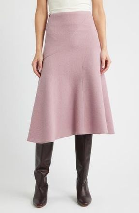 BOSS Vicena Maxi Woven Boiled Wool Skirt in Rose Haze at Nordstrom Rack, Size 0
