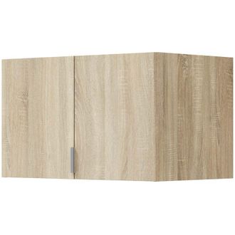 Dmora Armadio Multiuso 2 Ante Carre, un Ripiano, 2 Ante, 51x49h cm Marrone Rovere
