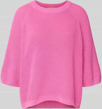 Jack & Jones Oversized Strickpullover aus reiner Baumwolle Modell MARGE in Rosa, Gr&ouml;&szlig;e XS