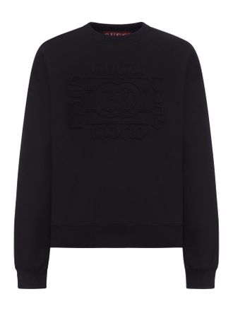 Gucci BRUSHED COTTON JERSEY SWEATSHIRT WITH LOGO - Gucci - Man
