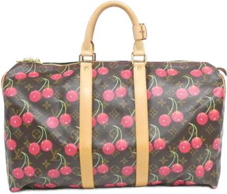 Louis Vuitton Marron Coated Canvas Boston Bag (Pre-Owned)