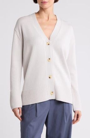 Vince Weekend Wool Blend Cardigan in Salt Glass at Nordstrom Rack, Size Large