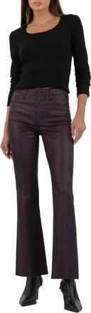 Kut from the Kloth Stella High Rise Flare Trouser In Sangria