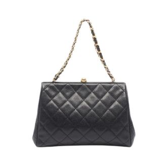 Chanel Pre-owned Vintage Handbag - Dames - Pre-owned - Zwart - Maat: ONE Size Leer