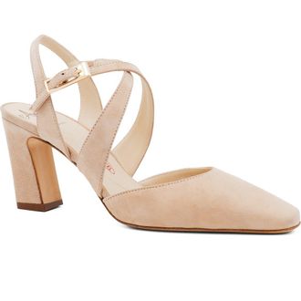 Amalfi By Rangoni Fagiolo Ankle Strap Pump - Multiple Widths Available in Natural Cashmere at Nordstrom, Size 9.5