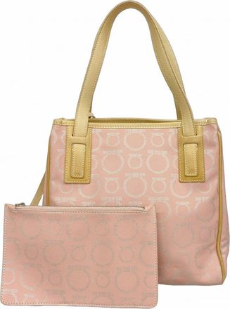 Ferragamo pink Pvc Pouch Tote Bag (Pre-Owned)