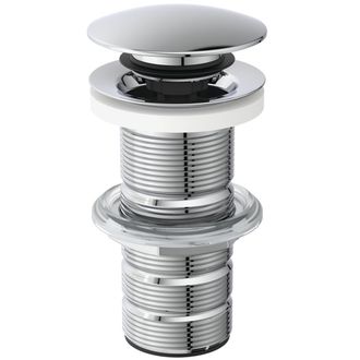 Ideal V&aacute;lvula Push-open Con V&aacute;stago Sin Ranuras, Cromado Est&aacute;ndar Ideal