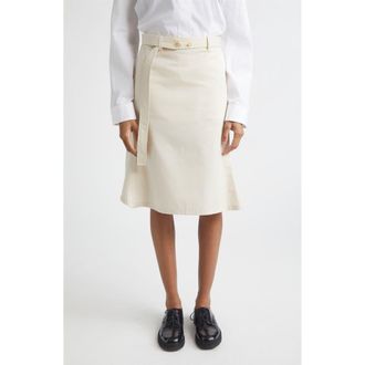 Rier Cotton Utility Skirt in Ivory at Nordstrom, Size Medium
