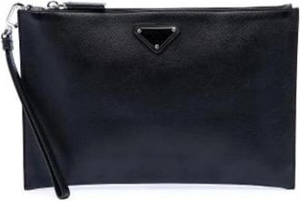 Prada Pre-owned Vintage Clutch - Dames - Vintage Clutch - Zwart - ONE Size - Leer - Vintage