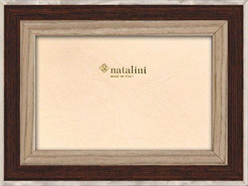 Natalini, OBL MOGANO 10X15, Cadre Photo, Bois, Acajou, Mesures Exterieures 13 X 18 X 1,5