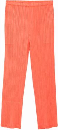 Issey Miyake May Pants - Dames - Vrijetijds broeken - Oranje - 2XL - Polyester - Broeken