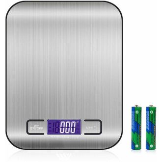 OEM Balanza De Cocina Electr&oacute;nica Crezuo - Balanza De Cocina Digital De Alta Precisi&oacute;n, Acero Inoxidable, Pantalla Lcd Retroiluminada T&aacute;ctil, Apagado Auto