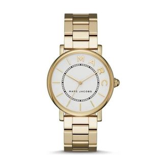 Marc Jacobs Roxy Horloge - Dames - Horloges - Geel - ONE Size - Satijn - Accessoires