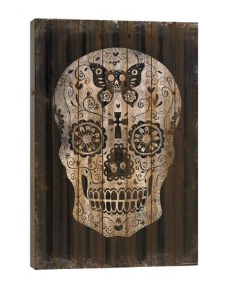 iCanvas Icanvas Day Of The Dead Wood Print By Martin Wagner Wall Art