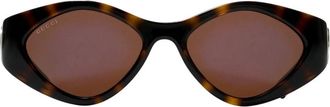 Gucci Gg 2121S Zonnebrillen - Dames - Zonnebrillen - Bruin - 52 MM - Accessoires