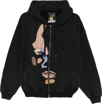 KidSuper Studios Appliqu&eacute;-detail Zip-up Hoodie