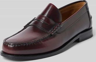 Henry Stevens Loafers aus Leder Modell Hunter in Bordeaux, Gr&ouml;&szlig;e 41
