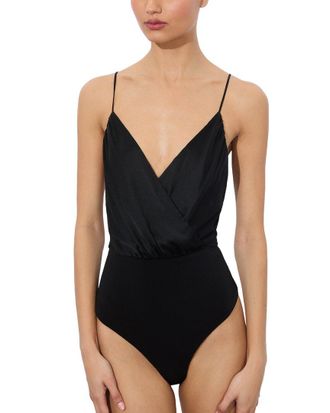 Alice & Olivia Alice + Olivia Callie Silk-Blend Bodysuit