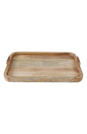 RENWIL Mango Wood Tray in Brown at Nordstrom