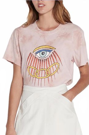 Raquel Allegra Rose Eye Betty T-Shirt In Pink Multi