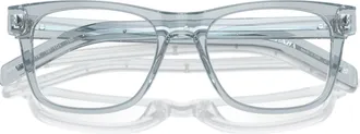 Prada 0pr A13v Transparent Acetate Square Eyeglasses