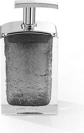 Gedy Gedy Grigio, G-Antares dosasapone, Dimensioni 15,5X8X6,2 CM Peso 0,372 kg, Dispenser Sapone Bagno in Resina Resistente di Alta qualità, Design R&S