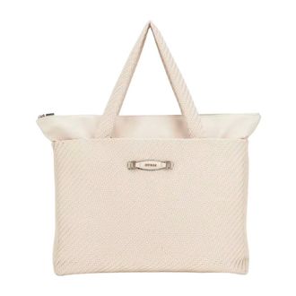 Guess Borsa Weekender Francy Intrecciata - - Bags - Donna - Beige - ONE SIZE