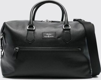 Polo Ralph Lauren Borsa da viaggio in pelle goffrata Polo Ralph Lauren