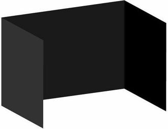 Regalos Miguel Packs Laterales Carpas Plegables - Pack 3 Laterales Lisos Para Carpas 3x2 Eco - Negro
