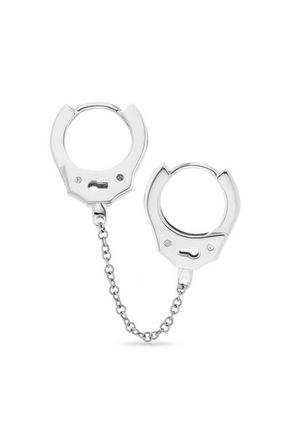 Maria Tash Handcuff Chain Multi Piercing Hoop Earring in White Gold at Nordstrom