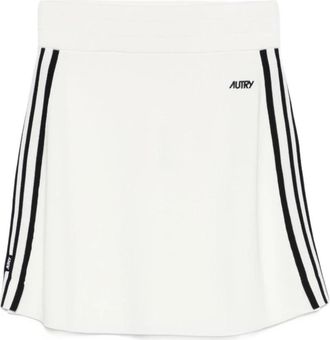 Autry Gebreide Viscose Rok - Dames - Korte rokken - Wit - S - Nylon - Rokken