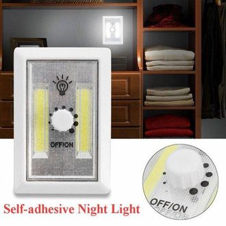No Brand Interruptor De L&aacute;mpara De Pared (paquete De 2), Luz Nocturna Inal&aacute;mbrica Para Armario, Multifuncional, Autoadhesivo