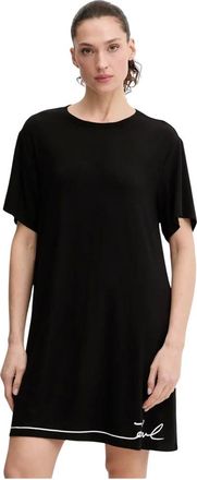 Karl Lagerfeld Signature Pajama Dress - Dresses - Mujer - Negro - S