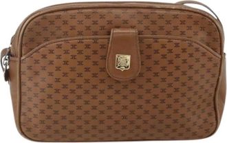 Celine Pre-owned Cross Body Bags, female, Brown, Size: ONE SIZE Pre-owned Vintage Canvas Cross Body Bag