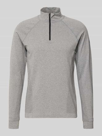 Fabletics Langarmshirt mit Troyer Modell THE TRAINING DAY QUARTER in Hellgrau, Gr&ouml;&szlig;e XXL