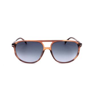 David Beckham Mens Brown Rectangular Sunglasses DB 1159/S