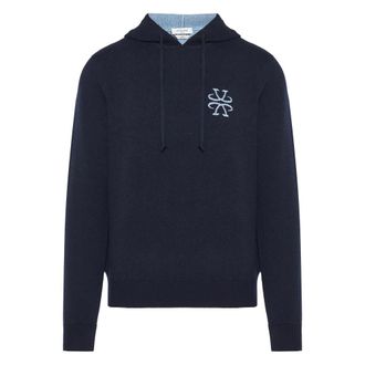 Jacob Cohen Hoodies & sweatvesten, Heren, Blauw, XL, Wol, Wool Cashmere Hoodie
