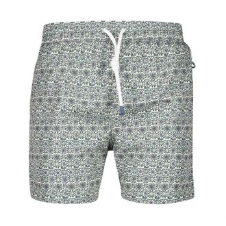 Fedeli Beachwear, male, Green, 2XL, Green Floral Swim Trunk