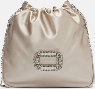 Roger Vivier Secchiello Pilgrim Mini in raso