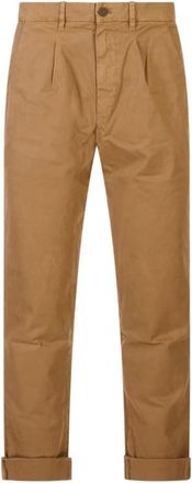 Mason's Heren, Broeken, Bruin, Maat: 2XL Gabardine
