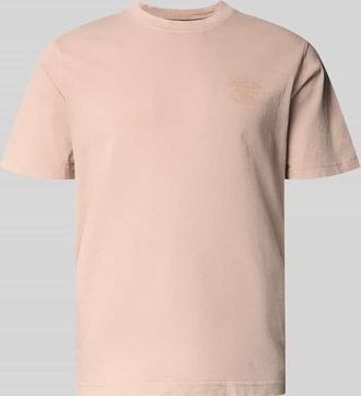 Jack & Jones T-Shirt mit Label-Print Modell FELIX in Altrosa, Gr&ouml;&szlig;e XXL