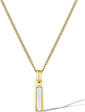 Vincero Mens Birthstone Pendant Necklace in Gold - June at Nordstrom