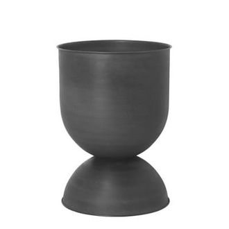 Ferm Living Flowerpot Hourglass - Black - Aged metal - Designer Trine Andersen